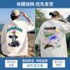 NASA纯棉短袖t恤男夏季潮牌新款大码宽松上衣青少年印花半袖情侣T