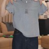 2026新款夏季正肩纯棉短袖t恤女时尚百搭洋气藏青色上衣打底衫