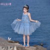 66公主裙女童连衣裙2026新款夏装儿童蓝色爱莎生日礼服艾莎夏裙子
