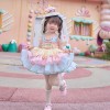 女童夏季2026新款卡通甜美重工洛丽塔宝宝连衣裙蛋糕裙套装炸街潮