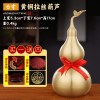 铜葫芦批发黄铜葫芦摆件开口带叶葫芦金属工艺品家居摆件八卦葫芦
