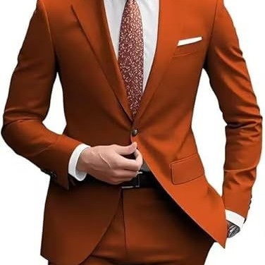 男式韩版西装两件套修身西服商务派对舞会套装纯色单扣结婚伴郎服
