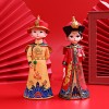 宫廷风皇上皇后树脂摆件家居人物桌面婚庆装饰品旅游文创节日礼物
