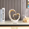 现代创意心心相印摆件家居客厅玄关酒柜卧室工艺品电视柜装饰品