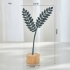 北欧风轻奢金属工艺品创意家居客厅玄关酒柜装饰品铁艺银杏叶摆件