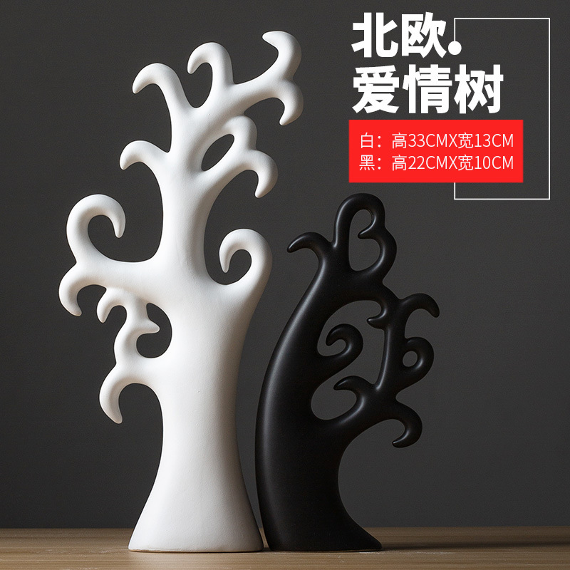 景德镇陶瓷摆件北欧客厅电视柜酒柜玄关鹿装饰品创意摆设创意摆设