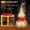 铜葫芦批发黄铜葫芦摆件开口带叶葫芦金属工艺品家居摆件八卦葫芦