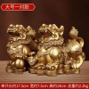 批发貔貅招才摆件一对客厅玄关办公室开业家居装饰品摆件黄铜貔貅