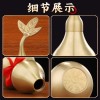 铜葫芦批发黄铜葫芦摆件开口带叶葫芦金属工艺品家居摆件八卦葫芦