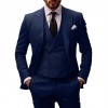 欧美男士外贸大码西装三件套2026新款新郎伴郎主持人宴会礼服西装