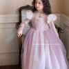 女童乐佩公主连衣裙春秋网纱公主裙生日礼服斗篷高定长发公主秋冬