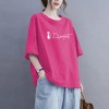 特大码200斤纯棉短袖t恤女2026夏季新款百搭休闲时尚减龄半袖上衣