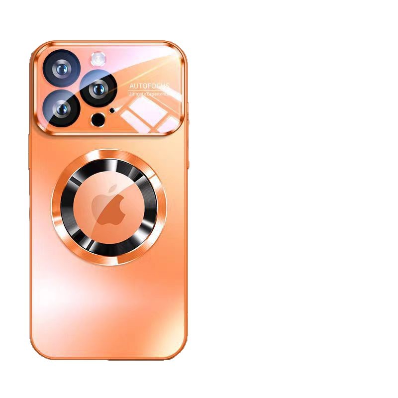 适用iphone17PRO大视窗磁吸手机壳15磨砂漏标苹果16秒变17保护套
