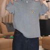 2026新款夏季正肩纯棉短袖t恤女时尚百搭洋气藏青色上衣打底衫