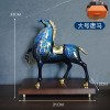 纯铜铜马马到成功领导办公室摆件客厅酒柜轻奢装饰品新居乔迁礼品