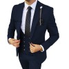亚马逊外贸新款西装男婚礼伴郎商务会议主持人西装三件套批发