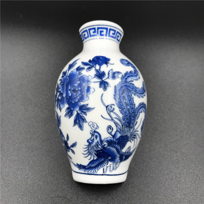 青花瓷花瓶陶瓷工艺品冰箱贴外贸创意磁铁仕女图中国特色商务礼品