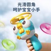 儿童竹蜻蜓玩具手拉飞碟飞盘手持弹发射枪旋转飞行器户外亲子互动