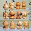 崖柏木雕十二生肖摆件鼠牛虎兔龙蛇马羊猴鸡狗猪手把件工艺品礼品