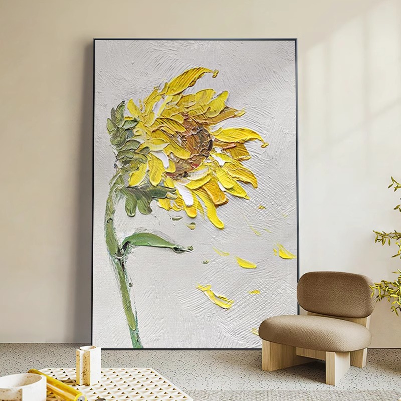简约复古植物花朵客厅装饰画走廊过道玄关背景墙沙发落地画壁挂画