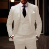 欧美男士外贸大码西装三件套2026新款新郎伴郎主持人宴会礼服西装