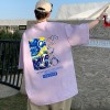 NASA纯棉短袖t恤男夏季潮牌新款大码宽松上衣青少年印花半袖情侣T