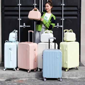 儿童小熊款行李箱女20学生小清新旅行拉杆箱子母24密码皮箱包26寸