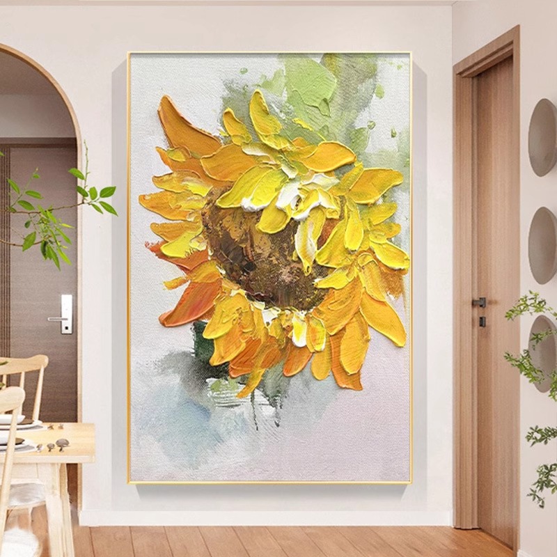 简约复古植物花朵客厅装饰画走廊过道玄关背景墙沙发落地画壁挂画