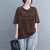 a中长款宽松大码100%纯棉短袖t恤女2026夏季新款百搭时尚遮肚半袖