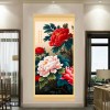 【富贵牡丹】国色天香牡丹图实木挂画客厅走廊玄关画中式挂画装饰
