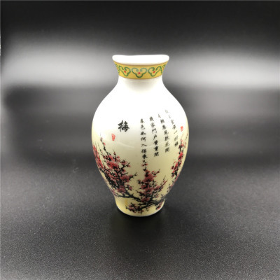青花瓷花瓶陶瓷工艺品冰箱贴外贸创意磁铁仕女图中国特色商务礼品