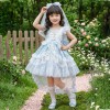 女童艾莎公主裙2026夏季儿童洛丽塔公主裙女孩爱莎生日礼服连衣裙