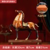 高档黄铜马到成功马摆件工艺品新中式客厅玄关办公室乔迁新居礼物