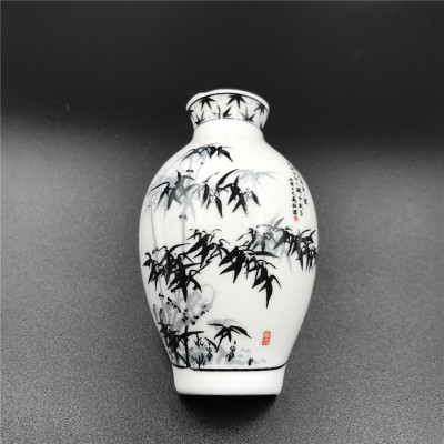 青花瓷花瓶陶瓷工艺品冰箱贴外贸创意磁铁仕女图中国特色商务礼品