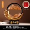 贝汉美风生水起流沙画摆件新中式客厅电视柜乔迁开业年会礼品批发