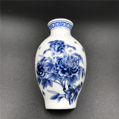 青花瓷花瓶陶瓷工艺品冰箱贴外贸创意磁铁仕女图中国特色商务礼品