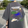 NASA纯棉短袖t恤男夏季潮牌新款大码宽松上衣青少年印花半袖情侣T