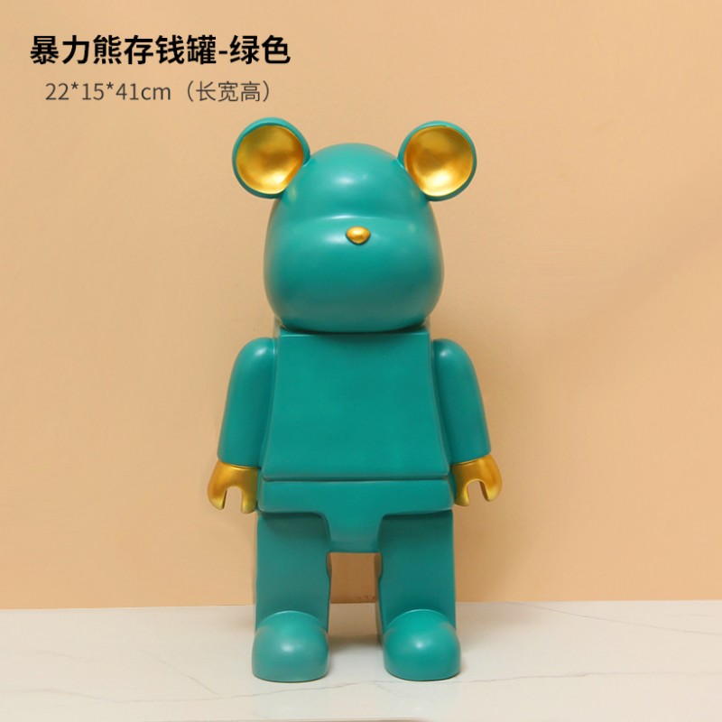 网红暴力熊存钱罐2022年可存可取儿童男孩女孩大号储蓄罐摆件创意