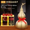 铜葫芦批发黄铜葫芦摆件开口带叶葫芦金属工艺品家居摆件八卦葫芦