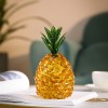 黄水晶玻璃工艺品菠萝客厅酒柜招财摆件凤梨送礼家居创意装饰品礼