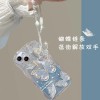 波浪仙女蝴蝶适用苹果17promax透明iphone16pro硅胶15闪粉软壳ins