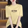 夏季葡萄紫纯棉短袖T恤女2026新款爆款时尚百搭减龄半袖上衣T恤潮