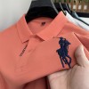 跨境夏季POLO衫男装短袖男式马球衫翻领休闲纯色时尚刺绣仿棉T恤