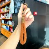 毛绒手机挂绳挂件配饰马卡龙色小清晰包包钥匙挂件实用手机链挂饰
