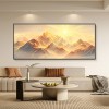 背靠金山客厅装饰画有山无水办公室沙发背景墙挂画轻奢高级感壁画
