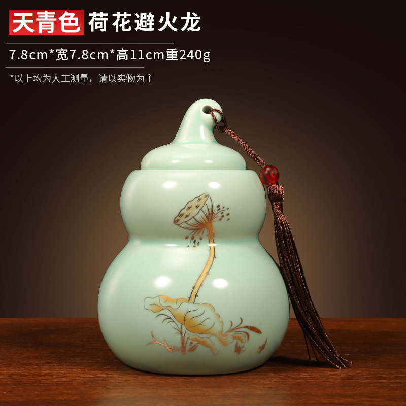 厂家批发陶土罐厨房在西北角避火龙瓶陶瓷葫芦瓶厨房避火葫芦摆件
