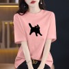 时尚彩T纯棉短袖大码女装2026新款宽松显瘦独特别致高级感上衣夏i
