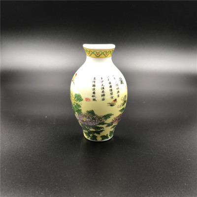 青花瓷花瓶陶瓷工艺品冰箱贴外贸创意磁铁仕女图中国特色商务礼品