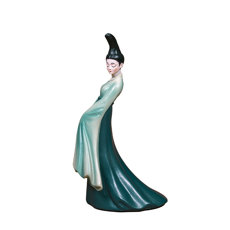 新中式创意只此青绿艺术摆件轻奢家居客厅酒柜装饰品摆设乔迁礼物