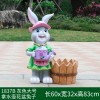 花园卡通兔子花缸园艺种植动物花盆玻璃钢雕塑装饰品草坪布景摆件